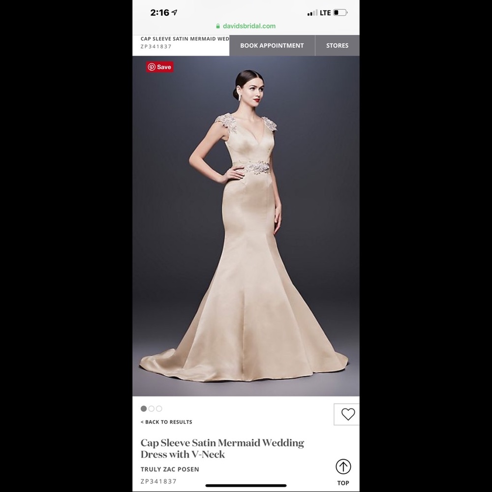 Brand new Zac posen wedding dress size 14